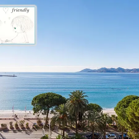 On La Croisette Deluxe 2 Bedrooms 2 Baths קאן